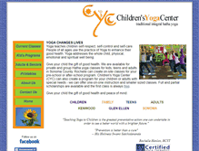 Tablet Screenshot of childrensyogacenter.com